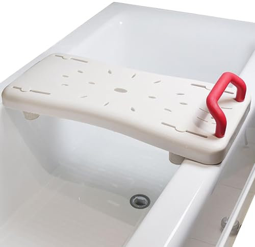 Yjkedfh Tavola da bagno per vasca, sedile per vasca da bagno per anziani, Tavola da bagno con maniglia, doccia per vasca da bagno di grandi dimensioni, portante, per anziani, disabili e persone con