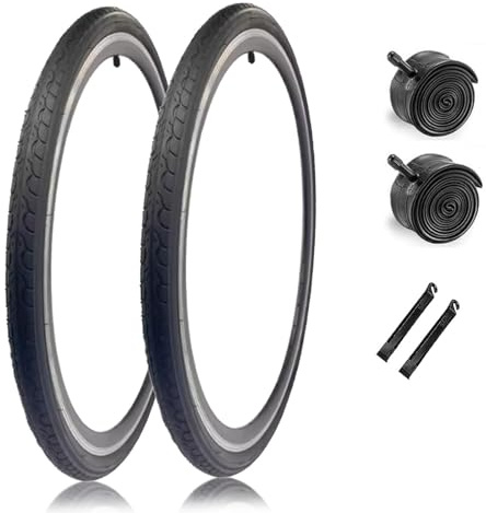 2-delat set med racercykeldäck: 700x25C/28C/32C/35C/38C/40C, dubbelt slitbanedäck med punkteringsskydd, Schraderventil, 48 mm slang och däckjärn(700x35C)