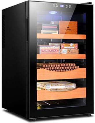 Humidors Cigar Cabinet Electronic Humidors Cigar Cabinet ， Large-Capacity Cigar Box High-end Smoking Set Cigar Thermoelectric Cooler Humidifier ， for 100 Cigars