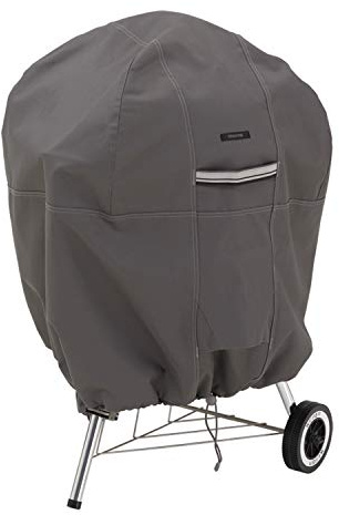 Classic Accessories 55-178-015101-EC Ravenna Kettle Grill Cover Premium Outdoor Grill Cover with Durable and Water Resistant Fabric, Taupe, 25.4x40.64x3.5051999999999999 cm