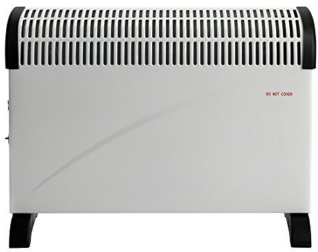 STATUS Convection Heater 2000 W Portable Electric Heater, 3 Heat Settings, Adjustable Thermostat, Overheat Protection, Power Indicator Light, Carry Handle, (CONH‑2000W1PKB)