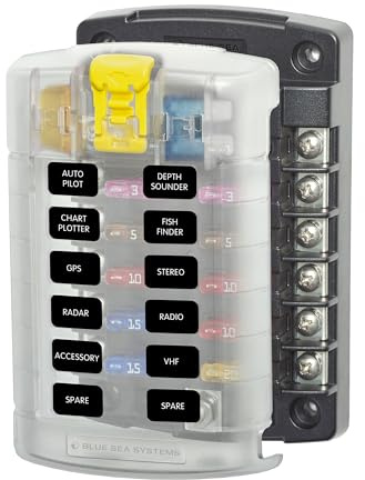 BLUE SEA 5029 FUSE BLOCK SCREW TERM BLADE