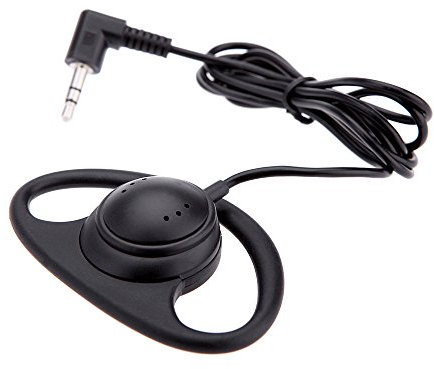 Andoer Auricolare Mono 3.5Mm Cuffia Monoaurale Monoauricolare Con Filo Auricolari Cuffia Monoaurale Senza Microfono Auricolare 3.5 Jack Per Pc Portatili Skype Voip Icq Video Conferenza