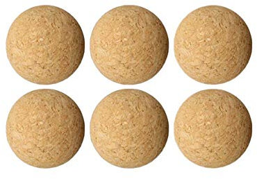 lennonsi Tischfussball Kickerbälle Ball 36 mm sehr leise Naturkork Kork Kicker Bälle Tischfussball, Kicker Ball, Tischfussball-Bälle