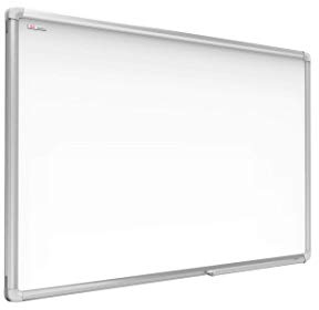 ALLboards Lavagna Bianca Magnetica con Cornice in Alluminio EXPO 90x60cm Scrivibile e Cancellabile a Secco, a Parete