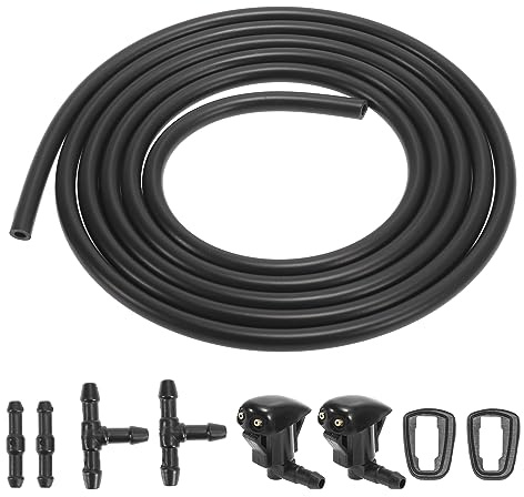 X AUTOHAUX 7uds Coche Delantero Parabrisas Lavado Boquillas 2 Metros Manguera GK2C67510B
