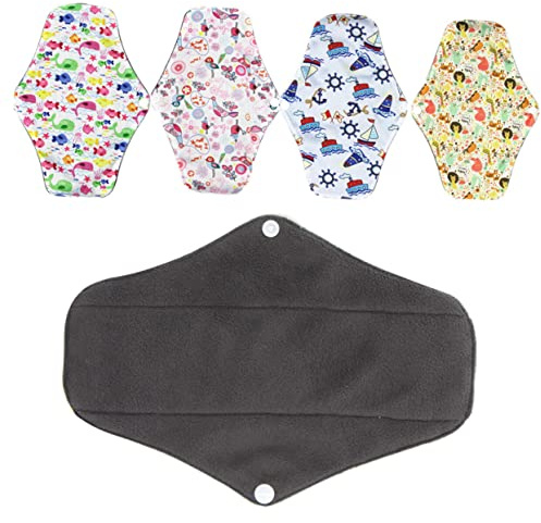 Cabilock 5pièces Serviettes Hygiéniques Lavables Serviettes Réutilisables Respirantes Et Pliables Couleurs Aléatoires