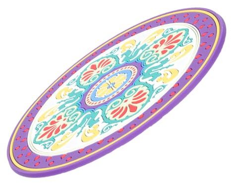JEWEDECO Cuscino Per Ciotola Sonora a Tema Religioso, Tappetino Morbido e Liscio Antiscivolo Per Campane Tibetane, Supporto Arredamento Pratico Per Meditazione e Rituali Buddisti