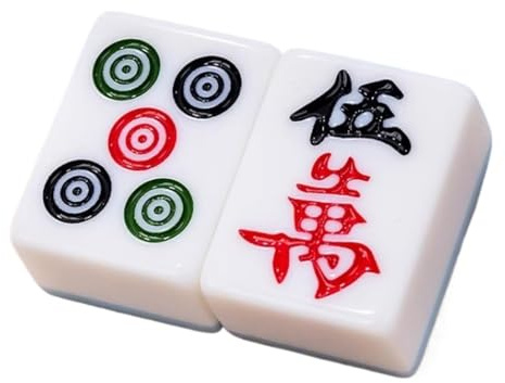 Mah Jong Mah Jong Chinese Mahjong 144 Traditionella Kinesiska Mahjong-spel Som Lämpar Sig For Resor Och Sammankomster Mahjong Spel(46mm)