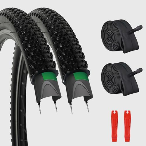 2Pack 29x2.125 MTB Mountain Bike Tire Set, with Inner Tubes and Levers