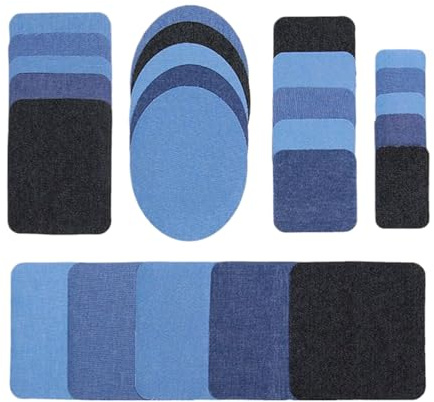 Kixolazr Patch Pour Jeans - Autocollant De Réparation Intérieur Extérieur - 25 Pièces Set De Thermocollant - Pour Vêtements Pantalons Sac Sac À Dos Chapeau Poche Tenue De Travail