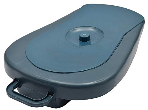 Padella da letto con coperchio e maniglie integrate per facilitare il posizionamento e la rimozione | Unisex A