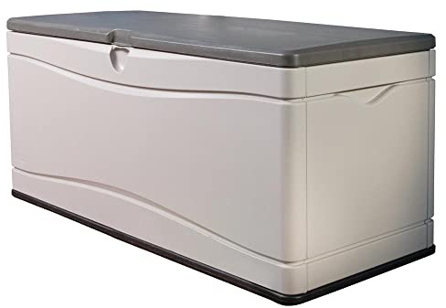 LIFETIME 60012 Extra Large Deck Box, 130 Gallon, Desert Sand/Brown