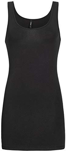 ONLY Damen Live Love lang Tank-Top Schwarz Medium