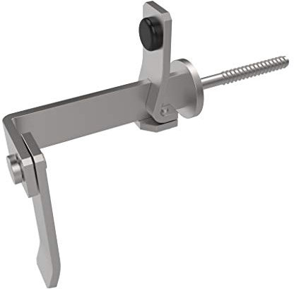 Fermapersiane fermaimposte - a vite - con battente regolabile - acciaio inox 316L - inossidabile - resistente - alta qualità - DimAccessori