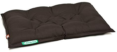 Doctor Bark Hundekissen Urban - orthopädisches Hundebett für mittlere Hunde - waschbar bis 95°C - robuste Indoor/Outdoor Hundematratze - Made in Germany (M - 70x50 cm, Braun)