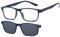 NEW VISION Occhiali da Lettura, Occhiali da Vista con Magnetica Clip Occhiali da Sole, Protezione 100% UVA e UVB, Clip On Occhiali da Lettura per Donna Uomo NV8126 (blu, 3, x)