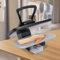Máquina de planchado, prensa de vapor inteligente con 5 programas de planchado, pantalla, plancha de vapor con pantalla táctil para dormitorio, salón, tienda de trajes, bricolaje, depósito de 1 L