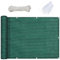 Grande tenda parasole da giardino da 1,4 x 8,5 m, per patio, cortile, prato, verde scuro, con dispenser anti sbirciamento, tessuto resistente da 220 g/m²