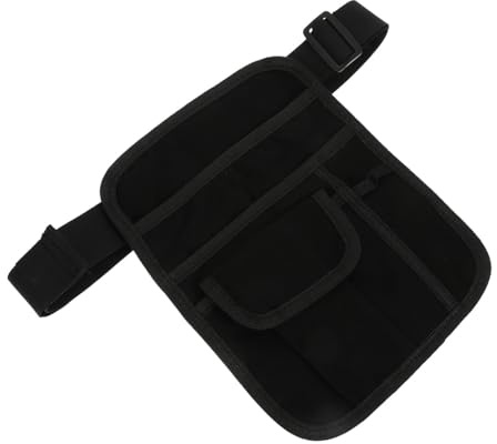 LRXIYODE Bolsa de Cintura para Camareras Ajustable con Compartimentos Múltiples Organizador de Dinero Reutilizable de Lona para Restaurantes Cafeterías y Hoteles