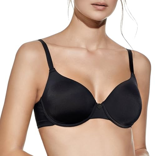 Selene, Sujetador para Mujer con Aros y Copas Acolchadas, en Tejido Suave, Colección Aurora
