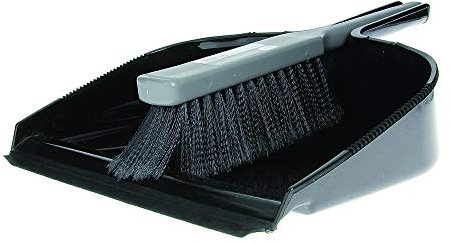 Elliott Extra Large Garden Dustpan and Brush,Ideal for DIY use,Larger Jobs and Cleaning around the Garden, Strong Synthetic Fibres suplied with a Black Pan and matching Grey Brush