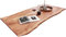 SAM Tischplatte 180x90 cm, Quintus, Akazie, naturfarben, stilvolle Baumkanten-Platte, Unikat