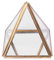 Ksrnsne Schmuckschatulle Glas mit geometrischer Dekorationsbox für Pyramide geometrischem Glas für Hochzeit Geburtstag S