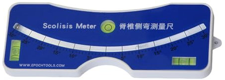 BELOWSYALER Skoliose-Test-Messgerät, medizinisch, Erwachsene und Kinder, Skoliose-Tests, Messgerät, Skoliometer