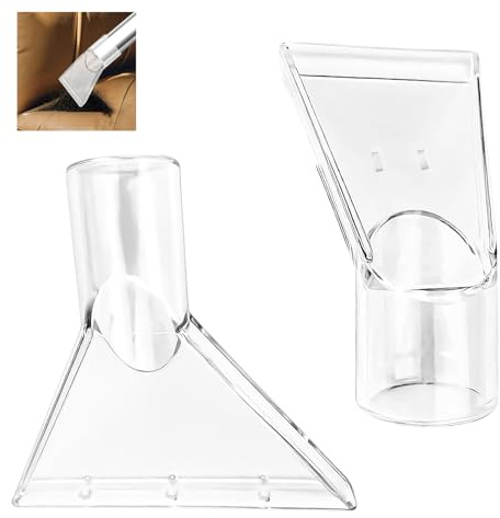 2 boquillas de extracción de pulverización, boquilla para tapicería, boquilla de aspiradora, boquilla para aspiradora en húmedo, accesorio transparente, boquilla de mano de 38 mm, para el cuidado del