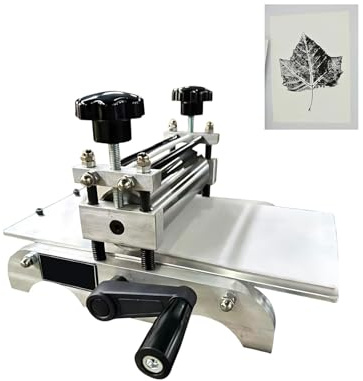 Máquina De Grabado E Impresión Manual & Prensa Compacta – Prensa De Sobremesa Para Relieve, Impresión Monotipo, Intaglio Y Papel, Ideal Para Uso Educativo
