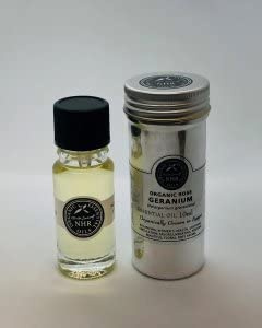 Organic Rose Geranium Essential Oil (Pelargonium graveolens) (30ml) by NHR Organic Oils