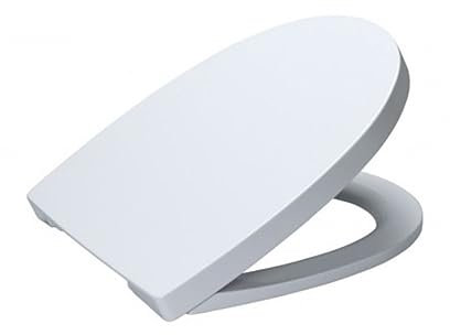 Gala Street - Asiento Fijo para Inodoro, Incluye Kit de Fijación y Bisagras de Acero Inoxidable, Color Blanco, Medidas 42.5 x 35 x 16 cm – Modelo G5127201