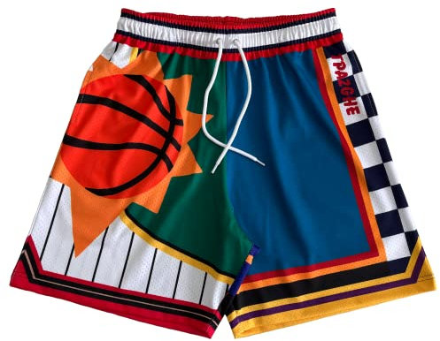 TPAZGHE Men's Mesh Athletic Basketball Shorts for Workout Gym (DS,M)