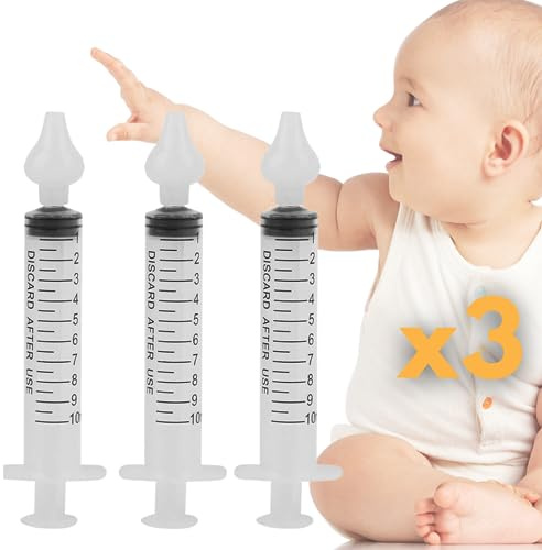 Vidaprime PACK 3 Spruta Nästvätt Baby och Vuxna - Baby Sara Spruta Snot Baby - Nässpruta för Baby - Nässpruta för baby - Nässugare för baby - Spruta Nästvätt Baby - SPRUTA FÖR BABY