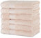 Amazon Basics Toalla de Manos de algodón Resistente a la decoloración, Paquete de 6, 41 x 66 cm, Rosa Rubor