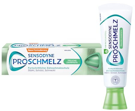 Zahcreme - Sensodyne ProSchmelz Tägliche, 75ml, Zahnpasta für fortschrittlichen Zahnschmelzschutz - Stärkt, schützt, schmeckt