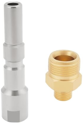 Be In Your Mind Adattatore Per Tubo Flessibile A Sgancio Rapido M22 X 1,5 A G1/4 Raccordo Per Idropulitrice M22 Compatibile Con Kranzle Raccordo Per Pistola Ad Alta Pressione Kew Nilfisk Alto