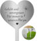 Grabstecker Edelstahl Grabschmuck Herz mit Spruch Geliebt und Unvergessen Für Immer in Unseren Herzen Grabdekoration Wetterfest Persönliche Friedhof Grabdeko Grabgestecke Grabschmuck 28×12 cm
