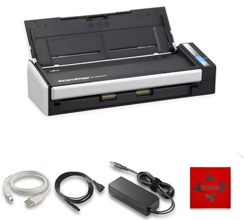 Fujitsu S1300(i) ScanSnap USB High-Speed Cloud-fähiger Scanner für Dokumente, Fotos und Belege für Mac & PC – 1 Jahr Garantie – ADF mit Duplex-Scan-(Generalüberholt) (S1300)