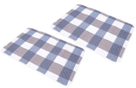 UKCOCO Lot de 2 Tapis de Cage pour Cobayes 80x120 Cm, Doublure Absorbante et Lavable pour Petits Animaux, Tapis D'entraînement Imperméable et Confortable pour Lapins, Hamsters,