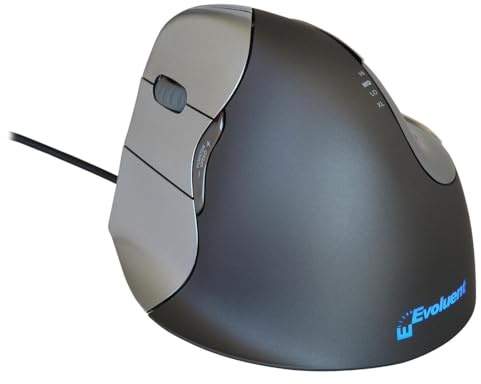 Evoluent Vertikale Maus 4 Links PC Maus, PC/Mac, 2 Wege