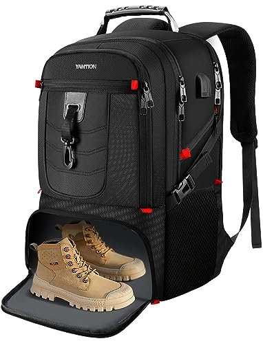 VESERI Laptop Rucksack Herren Damen 18,4 Zoll,Sporttasche Schulrucksack Jungen Teenager mit Schuhfach,Wasserdichter Umhängetasche für Fitnessstudio Reisen Arbeit