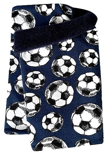 Wollhuhn Caldo sciarpa invernale per bambini/bambine/ragazze/mezza stagione 20002002, Pallone da calcio blu scuro, Taglia Unica
