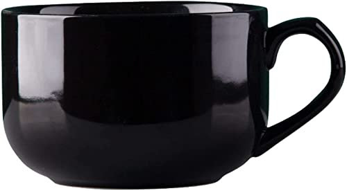 Ciotola for cereali, scodella for zuppa, scodella da tè, tazza grande for zuppa, tazza da caffè con manico, ciotole for zuppa di cereali in ceramica, lavabile in lavastoviglie, adatta al microonde, ta