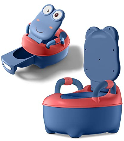 HENGMEI Pot de toilette pour enfant bébé Potty - Toilette portable - Toilettes pour fille et garçon - Bleu