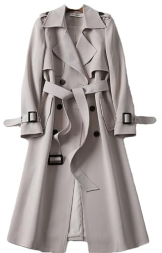 HEAITHpool trenchcoat dam mellanlängd vår och höst koreansk stil liten populär brittisk stil kappa över över huvudet