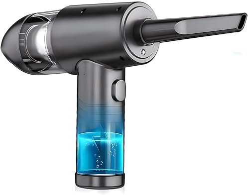 2-in-1 Staubgebläse,51000 U/min elektrische Staubgebläse,3-Gang 68W Staubgebläse Kabellos,USB aufladbar Mini staubsauger für den Auto,Haus,Küche,Tierhaare,Büro Genutzt