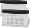 Joyfair 2Pcs Dough Scraper, Stainless Steel Dough Cutter with ABS Heat Proof Handle, Bench Scraper/Pizza Cutter/Pastry Spatula with Measuring Marks for Baking Cooking, 15cm