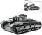 JUCYJULY Technik Panzer Bausteine für NBFZ Leopard, 673 Klemmbausteine Panther Panzer Bausatz, MOC Militärischer Schwerer WW2 Tank Modellbausatz Spielzeug Geschenk für Kinder Erwachsene